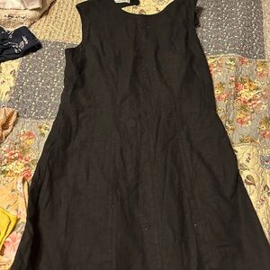 Abercrombie & Fitch Black Linen Dress